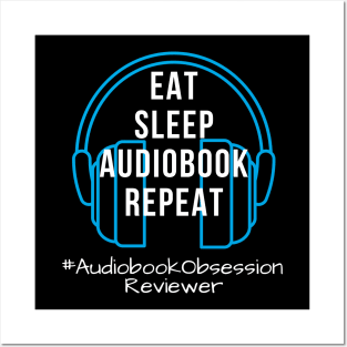 Eat Sleep Audiobook Repeat Posters and Art